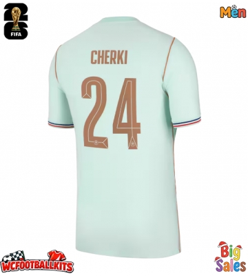 France Rayan Cherki #24 Replica Away Stadium Shirt World Cup 2026 Short Sleeve